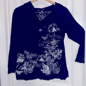 Butterfly and Dandelion Hooded Top